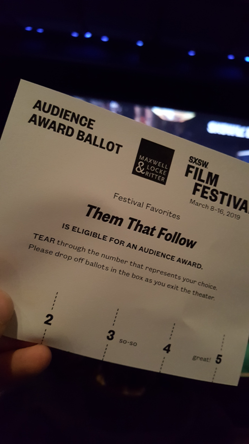 Voting Ballot SXSW: Them That Follow