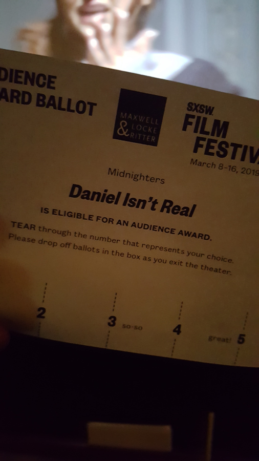 Voting ballot Daniel Isn't Real