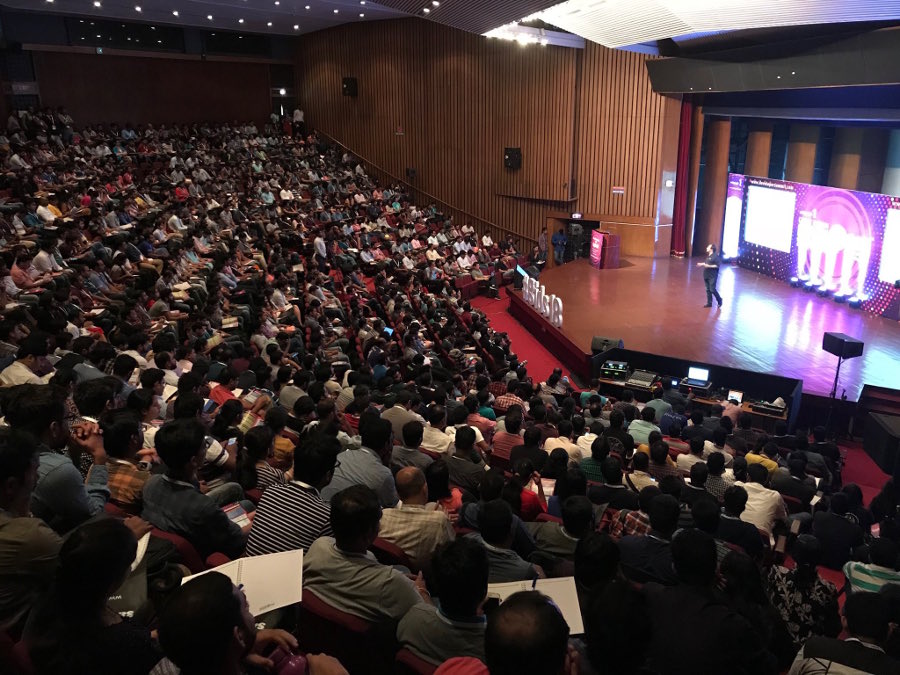 The audience of Bruno's keynote