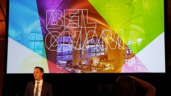 Alexander De Croo, speaking at the BelCham Gala