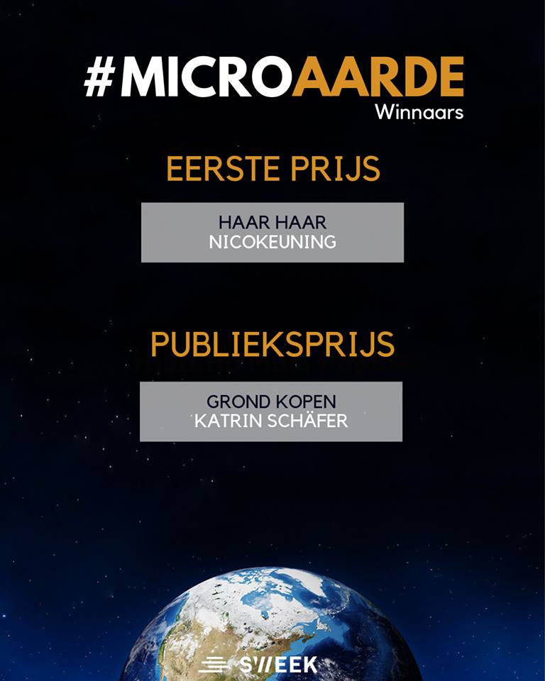 Winners #MicroAarde wedstrijd (Sweek)